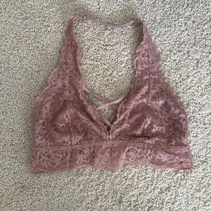 Lace pink bralette